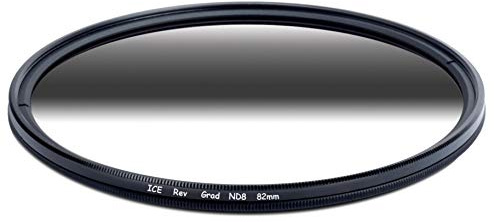 ICE 82mm Reverse Grad ND8 Sunset Filter Neutral Density ND 82 3 Stop Optical Glass