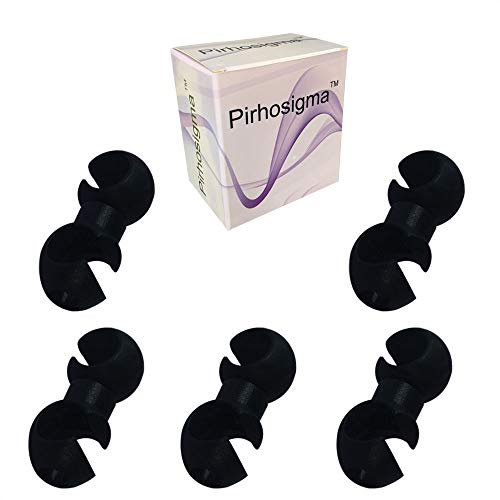 Pirhosigma 5 Stück schwarze drehbare S-Haken Clips Haken Schaltzug Bremse Getriebe Kabel Gehäuse Halterung Führung Radfahren Fahrrad MTB