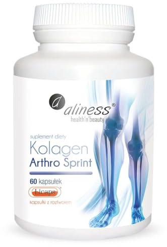 Aliness - Kollagen Arthro Sprint LICAPS - Gelenke - 60 kapseln - vegane Kapseln - Fischkollagen - Vitamin C - salzfrei - glutenfrei,