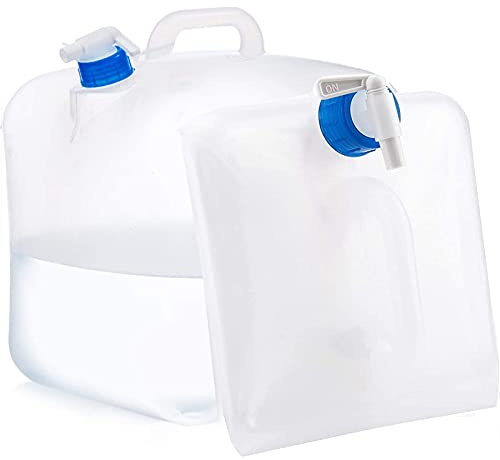 FALEIZHI 10L 15L 20L Collapsible Water Container with Tap, BPA Free | Heavy-Duty, Food-Grade LDPE, Leak-Proof, Portable, Foldable Water Carrier for Camping, Hiking, Travel, Emergencies & Outdoors