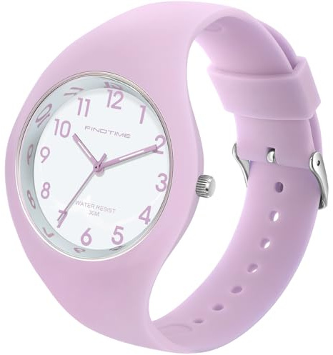 Ladies Watches Waterproof Watches for Women Sports Watches Womens Watch with Big Face and Soft Silicone Strap Girls Watches Simple Watch for Teenager Nurse Watch with Secondhand White Black Pink