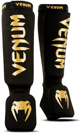 Venum, Kontact Schienbeinschützer, Herren, S, Schwarz/Gold