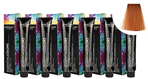 PostQuam - 6er Pack Professionelle Haarfarben mit Hoher Deckkraft - Permanente Haartönung 100% Grauabdeckung Gleichmäßige und Dauerhafte Natürliche Haarfarbe - Mehr als 90 Haarfärbemittel