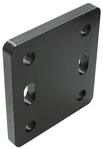 XIMPLIO Universelle Adapterplatte zur Höhenverstellung 3x90 der Anhängerkupplung für 2-Loch 90mm (3x45mm ohne Schraubenset, für 2 Loch 90mm AHK-Bock)