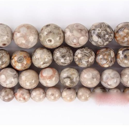 Glatte Naturstein-blaue Türkise, runde lose Perlen, 15 Zoll Strang 4 6 8 10 12 MM Auswahlgröße für die Schmuckherstellung BTB2-Graue Chrysantheme, 8 mm 45 bis 48 Stück