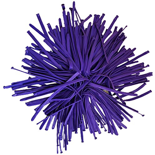 Palloncini lunghi modellabili da 260 q, motivo animali, viola, magici, per progetti artistici, feste di compleanno, feste, matrimoni, clown, confezione da 25