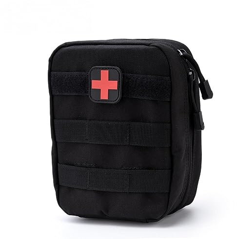 Gavigain erste Hilfe Set leer Erste-Hilfe-Rucksack, Erste-Hilfe-Medizintasche, Rucksack Für Reisen, Camping, Radfahren(Schwarz)