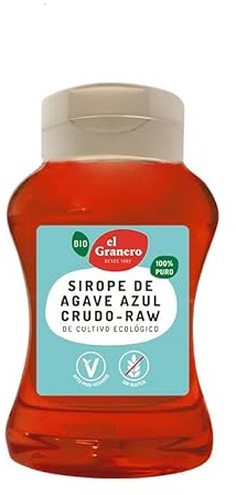 El Granero Integral - Sirope de Agave Raw - 360 ml - Regula los Niveles de Azúcar en Sangre - Fuente de Nutrientes Esenciales - Sin Gluten - Apto para Veganos
