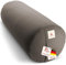Navango® Yoga Bolster - Anthrazit I Yoga Rolle handgefertigt in Deutschland I 24cm Durchmesser - 64cm Länge I Praktischer Tragegriff I 100% Dinkelspelz Füllung I Waschbarer Bezug 100% Baumwolle