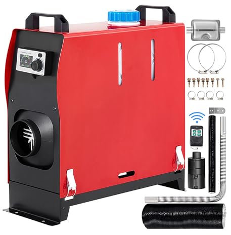 CalefaccióN Estacionaria de 5KW con Un Solo Orificio con Control Remoto, Varias Opciones de Monitor, for AutomóViles, Camiones, Barcos, Autobuses, VehíCulos Recreativos Y Remolques ( Color : A , Size