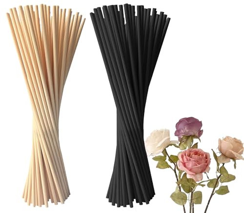 IUSOT Reed Diffuser Sticks, 100 Pcs Diffuser Sticks, 20cm x 3mm Reeds for Diffusers, Scented Sticks, Diffuser Replacements Sticks for Home, Office, Ideal for Diffuser Oils and Fragrance Refills