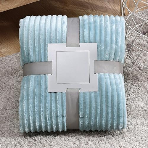 Luxuriöse Kunstfell-Decke mit Samt-Touch, weicher und flauschiger Überwurf für Sofa, Bett, Stuhl