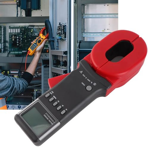 Pinza Amperometrica Digitale 2000A+ - Tester di Resistenza Al Suolo Ad Alta Precisione con Display LCD
