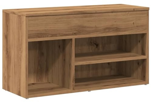 vidaXL Schuhbank Artisan-Eiche 80x30x45 cm Holzwerkstoff