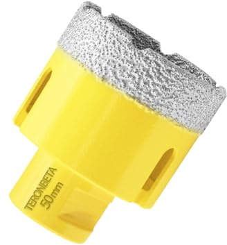 Teronbeta Diamant Fliesenbohrer 50mm, M14 Vakuumgelöteter Diamantbohrer Lochsäge Kernbohrer für Fliesen Porzellan Keramik Granit Marmor