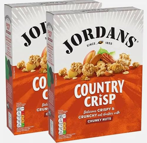 Jordan's Country Crisp Cereal with Chunky Nuts, Wholegrain Oat Clusters, 14% Mixed Nuts