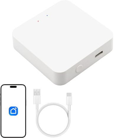 Smart Home Gateway: Verbindungsgerät für alle Großcat Bluetooth LED Einbaustrahler, mit kostenloser App und Sprachsteuerung über Alexa, Unterstützt 2.4G Wi-Fi, Bluetooth, Tuya, Google, Apple HomeKit