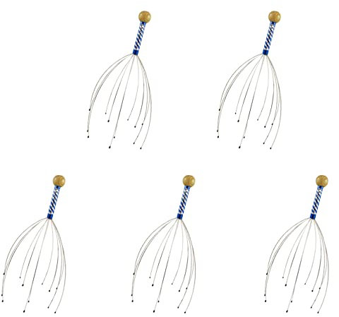 Ohewiiuk 5X Masaje de Cabeza Masajista de Cabeza de Araña para Terapia de Relajación Y Alivio del Estrés