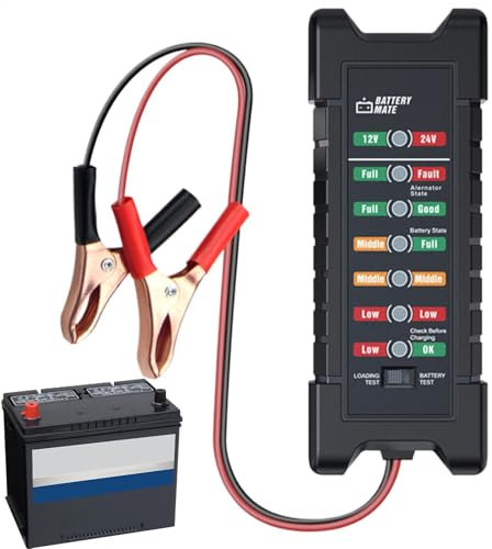 Car Battery Checker - Car Battery Load Tester | Battery and Alternator Tester | Battery | Battery | Automotive Battery | 12v/24v Battery Automotive