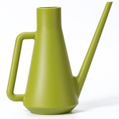 Plastia Gießkanne Klein für Zimmerpflanzen, 1,8 L, Grün | Blumengießkanne aus Hochwertigem Kunststoff, Giesskanne mit Langem Ausgießer für Einfache Bewässerung