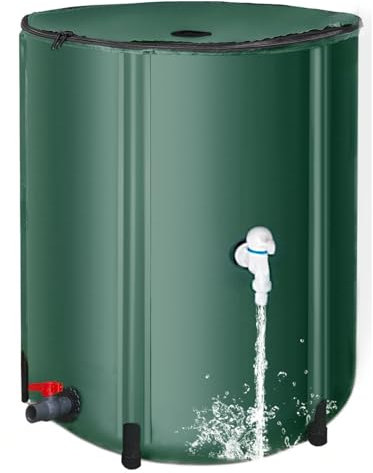 Barile per la raccolta 'acqua, barile per la raccolta della pioggia | Barili da pioggia pieghevoli in PVC da 26 galloni,Contenitore portatile per raccolta acqua piovana, contenitore