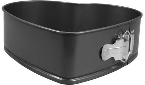 iplusmile Cuore Stampo Nero per Acciaio Torta, Chiusura Carbonio