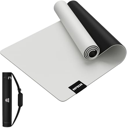 HAPBEAR Yogamatte XXL - 183cmx91cmx6mm Dicke, Extra Groß Rutschfest Breit Yoga Matte, Gymnastikmatte Sportmatte Fitnessmatte, TPE Matte Trainingsmatte, Inklusive Resistance Bands & Tragetasche