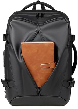 Yhsioaklo Sac À Dos de Voyage Aspirateur - Sac À Dos Extensible Avec Compresseur D'Air,Grand Imperméable Pour Ordinateur Portable, Voyage en Avion, Sport, Exploration Urbaine et Week-End
