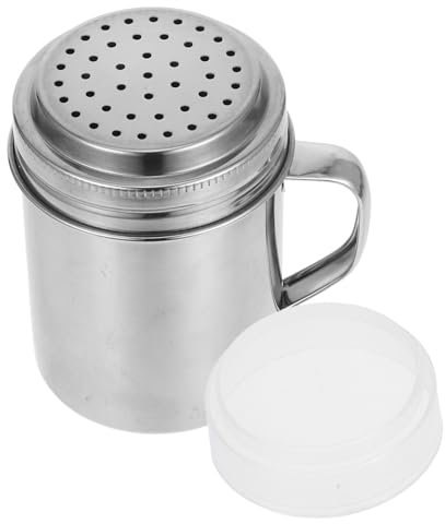 SOIMISS Polvo Inoxidable para Sal y Pimienta con Asa Tamizador de Condimentos para Hornear para Matcha