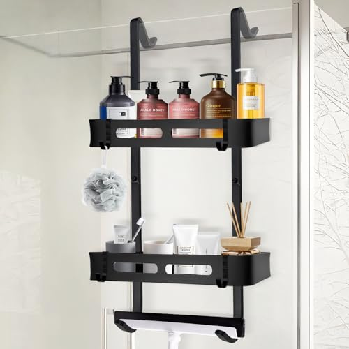 Duschregal Ohne Bohren, Duschablage Zum HäNgen, Duschregal Zum Hängen | Edelstahl Duschablage Hängend Mit 4 Haken, Duschablage Hängend An Die Armatur, Edelstahl Shampoo Halterung Für Dusche