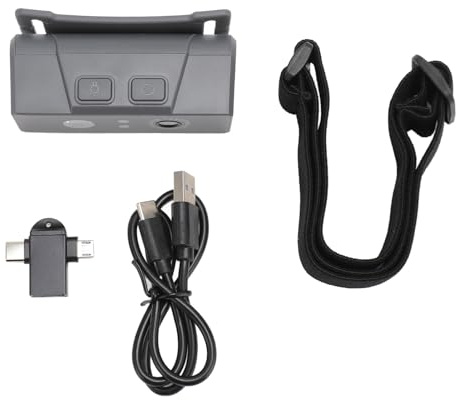 Pilipane Support de caméra de Phare à LED Capteur de Geste Intelligent Interrupteur Projecteur Portable Corps Cam Phare Caméscope vidéo avec Bandeau élastique (Gris)