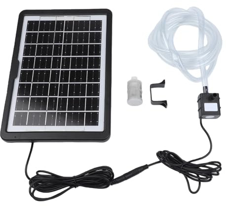 Solar Panel Water Pump 6W 9V DC Fountain Pump 240L/H Submersible Pump | for Fish Tank Pond Aquarium Garden Fountain Rockery Pool