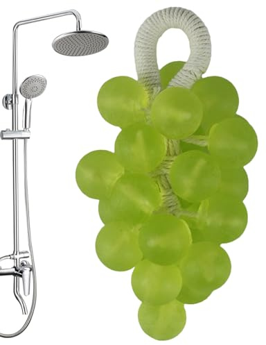 Sapone su Corda per Uomo Profumo Uva Design Per Viso Corpo Mani Piedi | Sapone Lavamani Barra Per Bagno Doccia Viaggio Cucina Pulizia Viso Corpo Mani Piedi Cura Zone Sensibili Gomiti Ginocchia Sch