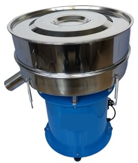 Tamis vibrant de 40 cm, machine à tamiser la poudre, filtre à tamis électrique, machine de criblage par vibration de poudre médicinale + 2 écrans