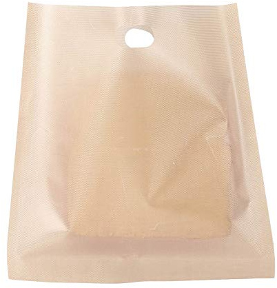 Keenso Toasterbeutel, Praktische Glasfaser-Heiz-Spritzbeutel für, 16 X 16,5 Cm (16 * 18CM)