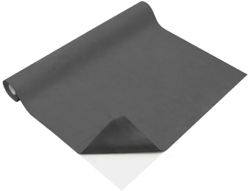 Mikrofaserstoff Selbstklebend, 200x40 cm Stretch Dehnbar Stoff Velours Dunkelgrau Mikrofaser-Folie Selbstklebender Wildleder Optik Kunstleder für Cockpit, Auto Innenraum, Schmuck Schublade, Möbel