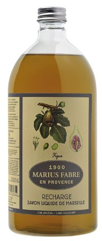 1 Ltr. Flüssigseife Olivenöl (Nachfüllflasche), Parfum: Feige - normale, trockene, reife & empfindliche Haut