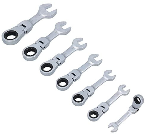 AB Tools Imperial AF Stubby cles polygonales a cliquet tete Flexi 5/16 Cle - 3/4 7pc