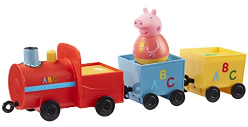 Peppa Pig Weebles Pull Along Wobbily Train, First Peppa Pig Toy, Preschool Toy, Imaginative Play, Gift for 18 Months+