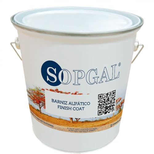 Sopgal Finition Aliphatique Finish Coat Cold Roof (5 Kg - Gris) - Couche finale protectrice et résistante à appliquer sur le polyuréthane, prologeant sa durée de vie