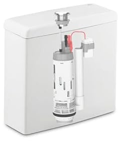 Roca A34R242000 - Cisterna con mecanismo electrónico (sin contacto) de doble descarga 4,5/3L con alimentación inferior para inodoro compacto Meridian Compact/Comfort, Blanco