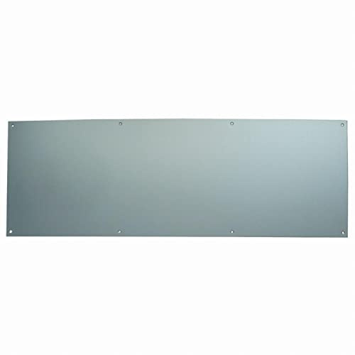 DUVAL BILCOCQ SGA20157 Plinthe de Protection percée et fraisée Duval Bas de Porte-Alu Argent 930 x 250 mm-11-0102-1320
