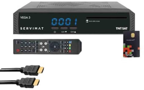 Pack SERVIMAT III Récepteur TV Satellite Full HD + Carte d'accès TNTSAT V6 Astra 19.2E + Câble HDMI