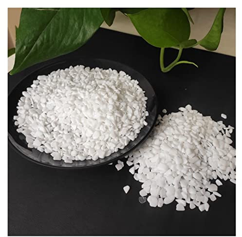 AZOOB Natürlicher Kristall, rau, 50 g, 100 g, weiße Jade, Schotter, Trommelstein, natürliche, Reiki-, Kies, Stein for Heimwerker, Heimdekoration ERTEYIN (Size : 50g)