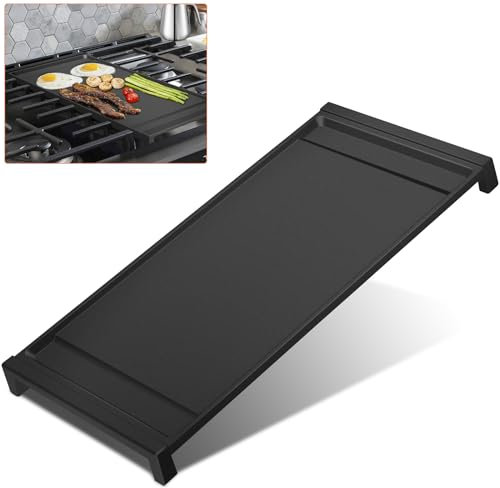 UPGRADED WB31X24738 Aluminum Griddle Replacement for GE Gas Range, 9×19.5 Inch Nonstick Center Griddle, Food Grade Cooktop Flat Plate for GE Stove Parts