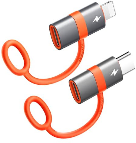 mcdodo USB C auf Lightning Adapter 36W Lightning auf USB-C Adapter 60W 2 Stück Schnellladung und Datenübertragung Kompatibel mit iPhone 15/14/13/12, MacBook (USB C auf Lightning+Lightning auf USB C)