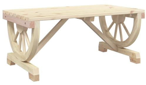 vidaXL Garten-Couchtisch 90x50x40 cm Massivholz Tanne