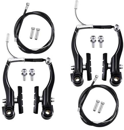 rockible Fahrradbremse Fahrradbremse Set Universal Bremssättel Hebel Metall Robuste Bremsen Zubehör