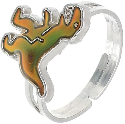 MOBUTOFU Verstellbare Stimmungsringe für Kinder und Frauen Modische Öffnungsringe Verschiedenen Farben für Mädchen Emotionale Mood Ringe für Jeden Anlass