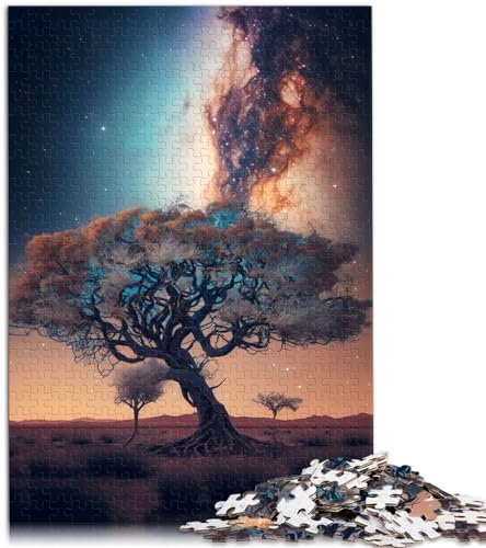 Puzzle Albero della Vita Cosmico Puzzle 1000 Pezzi Puzzle in Legno Giocattoli Puzzle Giochi Educativi Puzzle Anti-Stress Puzzle 1000 Pezzi (50 x 75 cm)